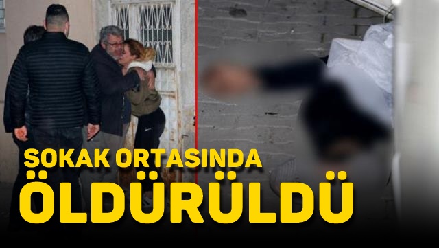 Husumetli olduğu şahsı, eşinin gözleri önünde öldürdü